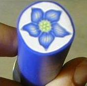 PCPolyzine Balloon Flower Polymer Clay Cane